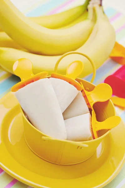 香蕉冰淇淋 — 图库照片