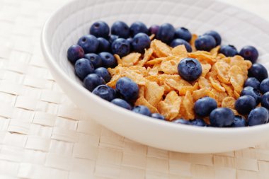 Cereals with blueberry clipart