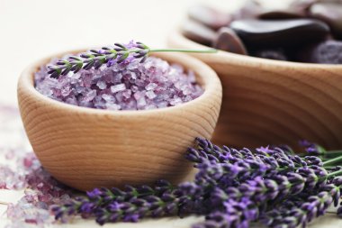 Lavender bath salt clipart