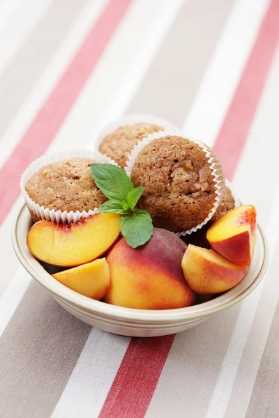 Peache'nın muffin — Stok fotoğraf
