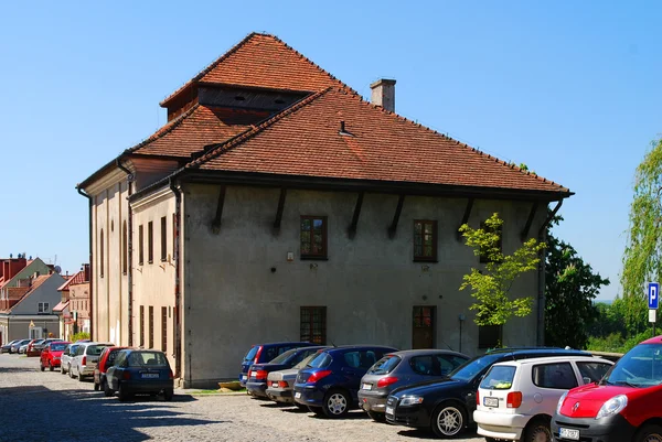 De oude synagoge in sandomierz, Polen — Stockfoto