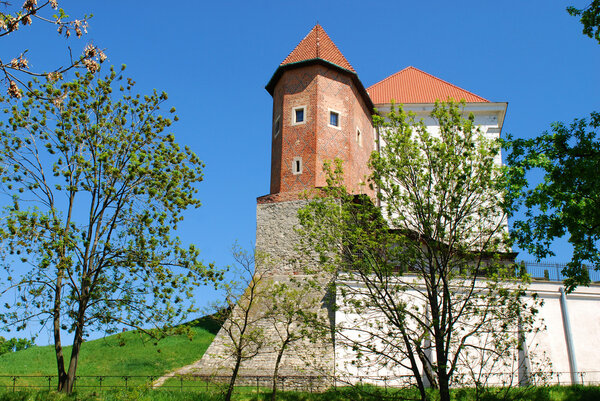 The part of old royal castle in Sandomierz. Poland