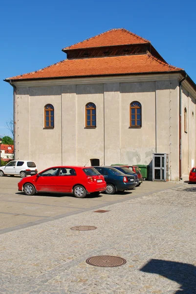 A régi zsinagóga sandomierz, Lengyelország — Stock Fotó