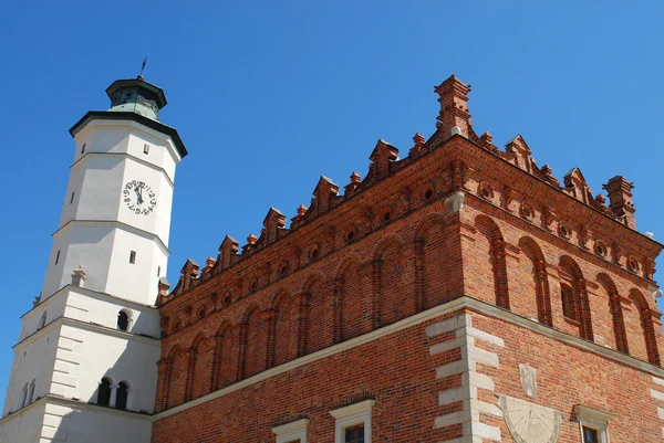 Stará radnice v sandomierz, Polsko. — Stock fotografie
