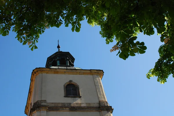 Колокольня собора в Сандомире, Польша — стоковое фото