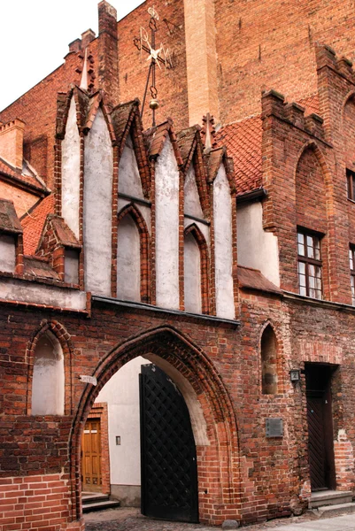 Oude kerk in torun, Polen. — Stockfoto