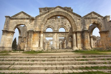 Monastery of St. Simeon. Syria clipart