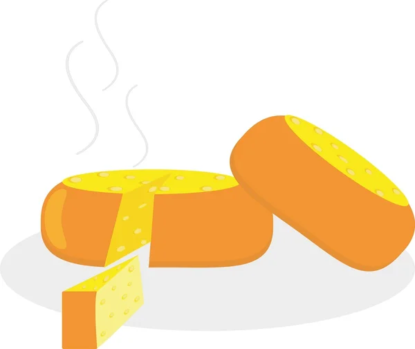 Sýr izolované potravin — Stockový vektor