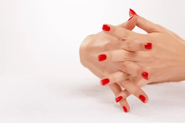Red nails — Stock Photo, Image