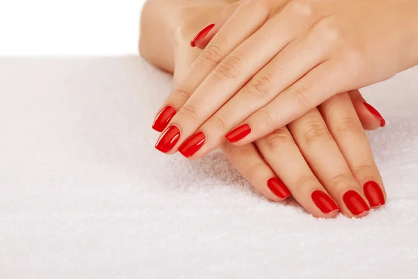 Red nails — Stock Photo, Image