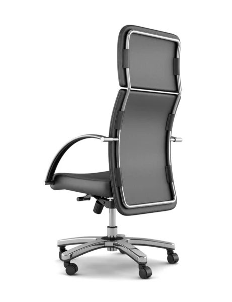 Modern svart kontor stol isolerad på vit bakgrund — Stockfoto