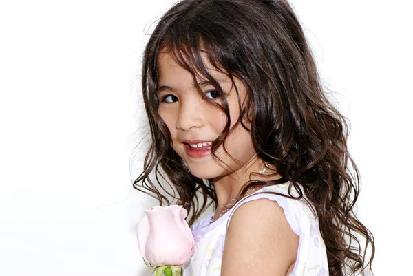 Portret van het mooie meisje van de Latijns-Amerikaanse — Stockfoto