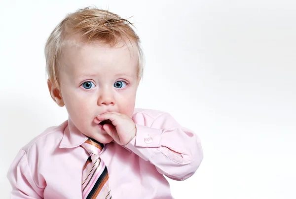 Zbliżenie jasny portret noworodek — Zdjęcie stockowe