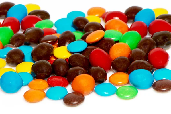 Beaucoup de fond de remplissage de bonbons colorés . — Photo