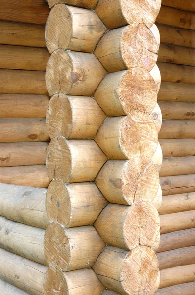 Log home wall detail — Stock Photo, Image