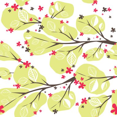 Background with tree. Vector illustration clipart