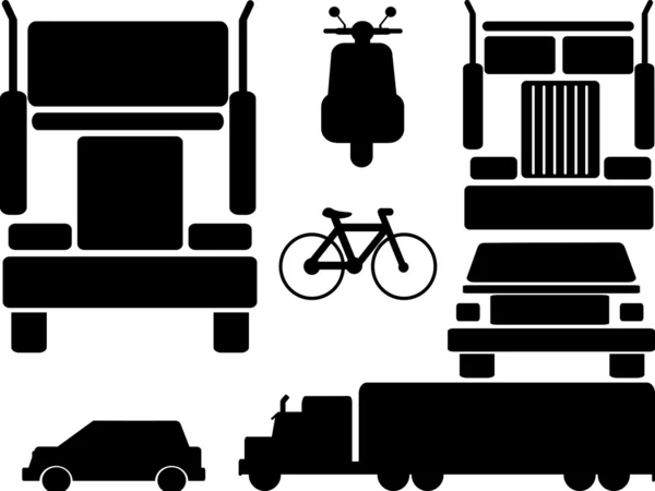 Ensemble de transport vecteur — Image vectorielle