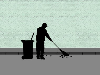 Street cleaner clipart