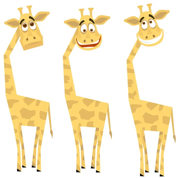 Set of giraffes — Stock Vector
