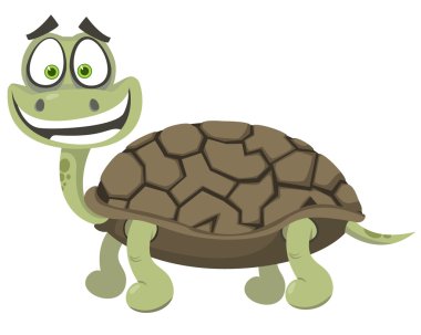 Cheerful turtle clipart