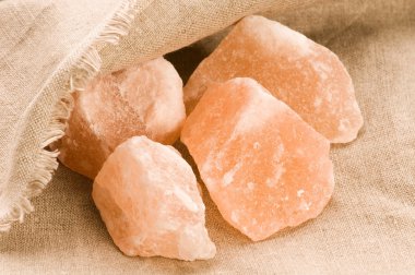 Pink salt of Hymalayas. mineral clipart