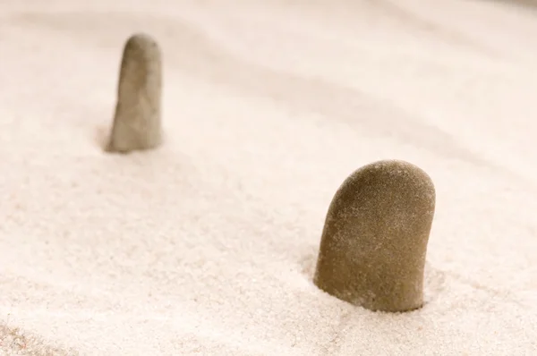 Zen. sten och sand — Stockfoto