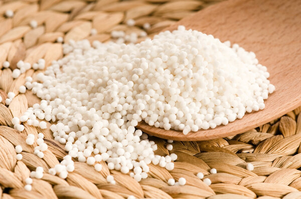 White tapioca pearls