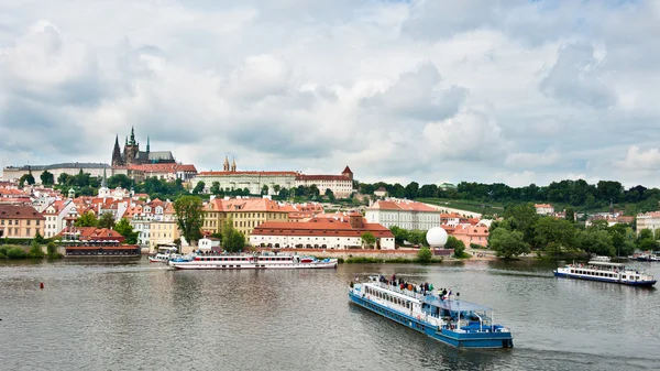 Praha pohled z mostu Stock Fotografie