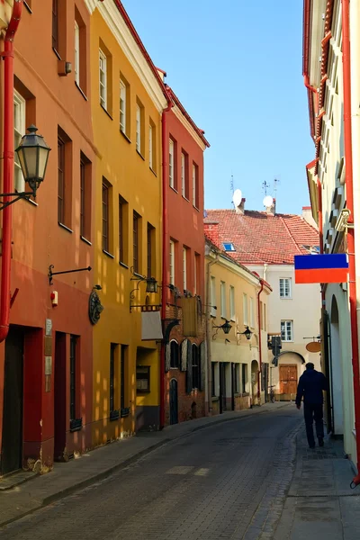 Vilnius dar sokak — Stok fotoğraf