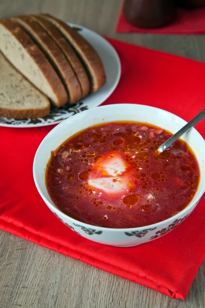 Soup Borscht — Stock Photo, Image