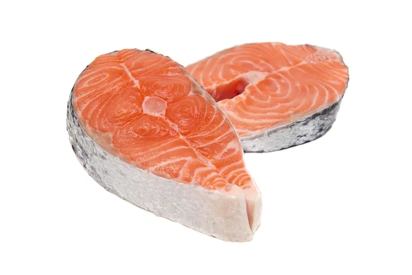 Bifes de salmão — Fotografia de Stock