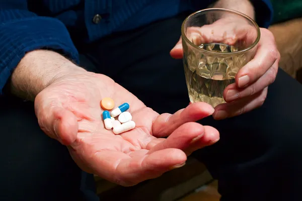 Hand With Pills — Stock Photo, Image