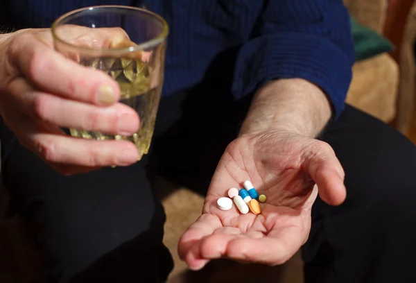 Pills And Water — Stock Photo, Image