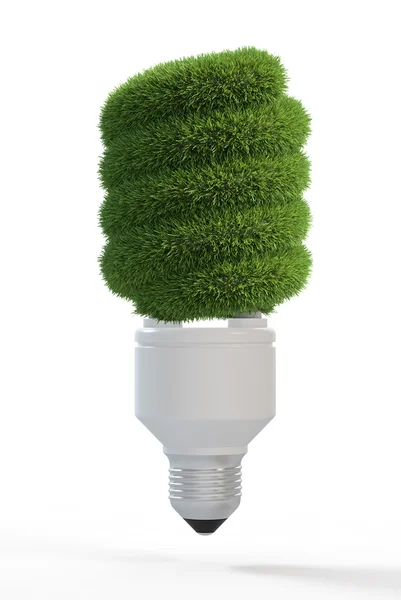 Grassy light bulb — Stock Photo, Image