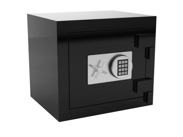 Черный сейф — стоковое фото