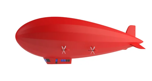 Roter Zeppelin — Stockfoto