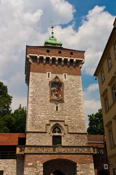 Krakow Old Town Tower — Stock Photo, Image