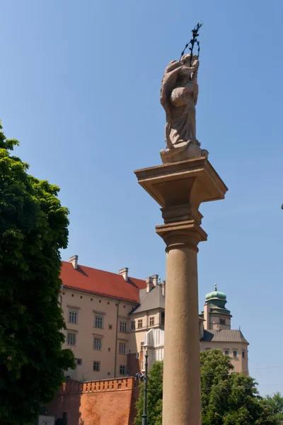 Castelo de Wawel da cidade velha de Cracóvia — Fotografia de Stock