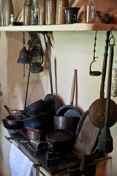 Деревенская винтажная кухня — стоковое фото