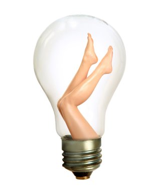 Lamp with legs clipart