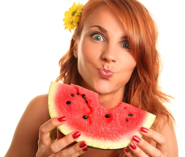 Sappige watermeloen — Stockfoto