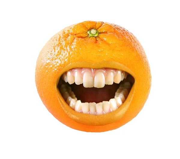 Nevetve narancs — Stock Fotó