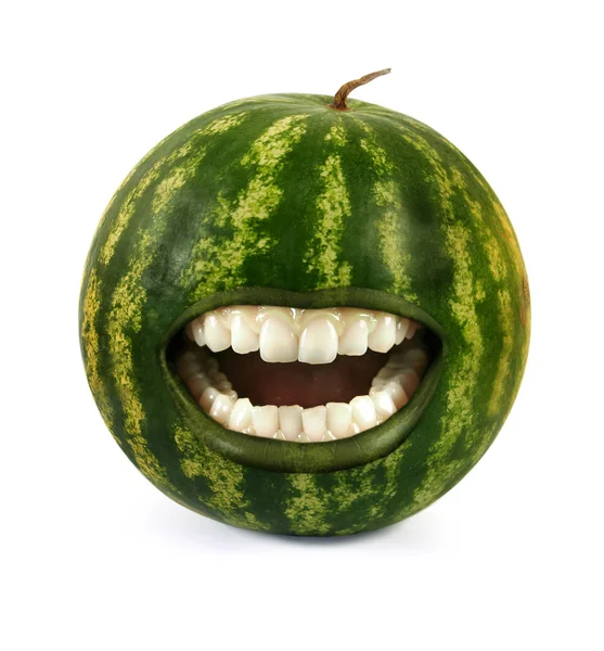 Směje se meloun — Stock fotografie