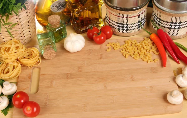 Table and food — Stock Photo, Image