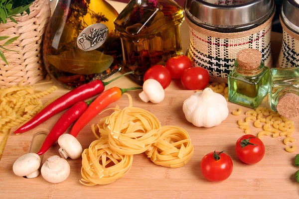 Pasta on table — Stock Photo, Image