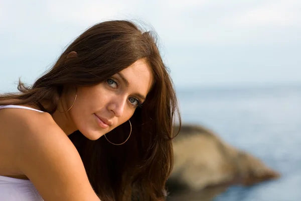 Young sexy brunette woman — Stock Photo, Image