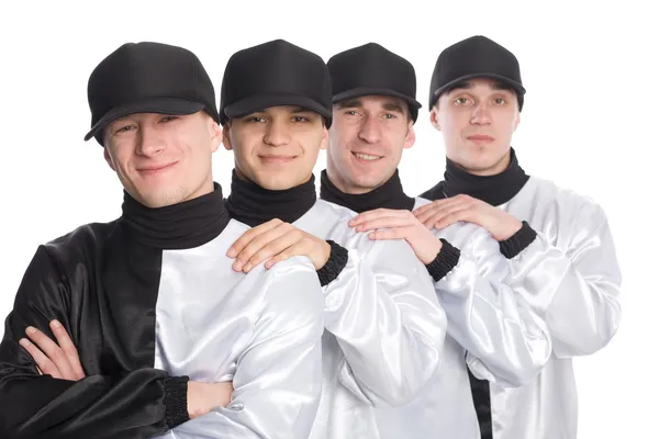 Team of smiling young men — Stock Photo, Image