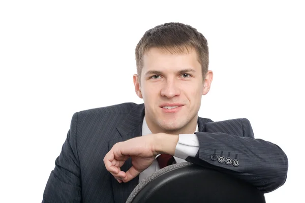 Smiling handsome young businessman. — Stock Photo, Image