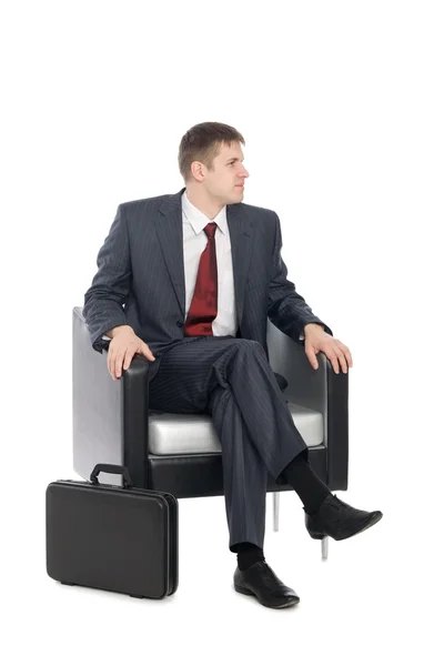 Awaiting young businessman — Stock Photo, Image