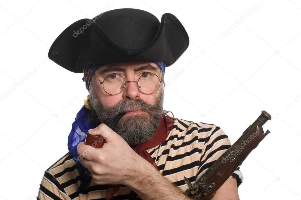 Pirate smoking pipe